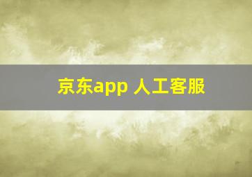 京东app 人工客服